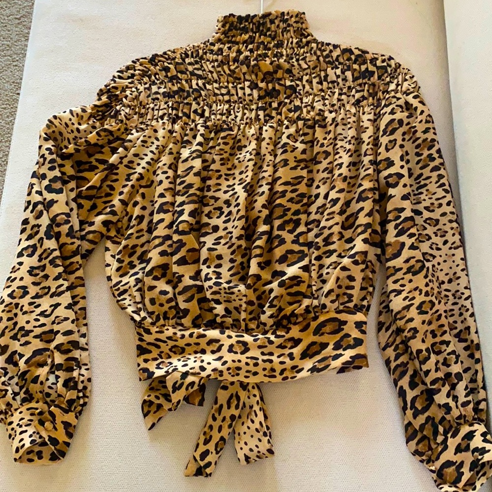 Frame cheetah blouse